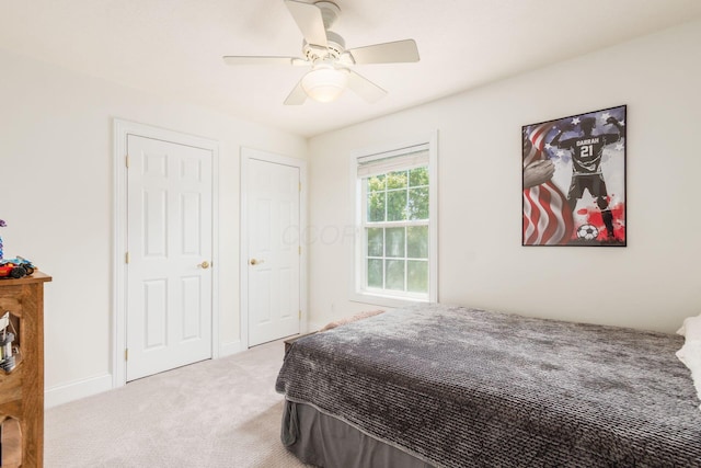 5866 Morganwood Sq, Hilliard, OH 43026 - carpeted bedroom featuring a ceiling fan and baseboards