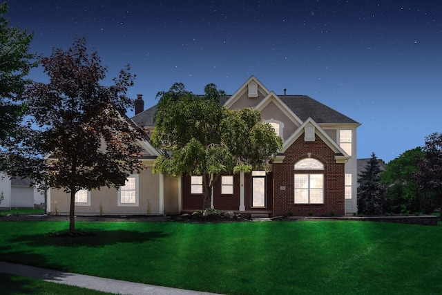 5866 Morganwood Sq, Hilliard, OH 43026 - view of front of home featuring a front lawn and stucco siding
