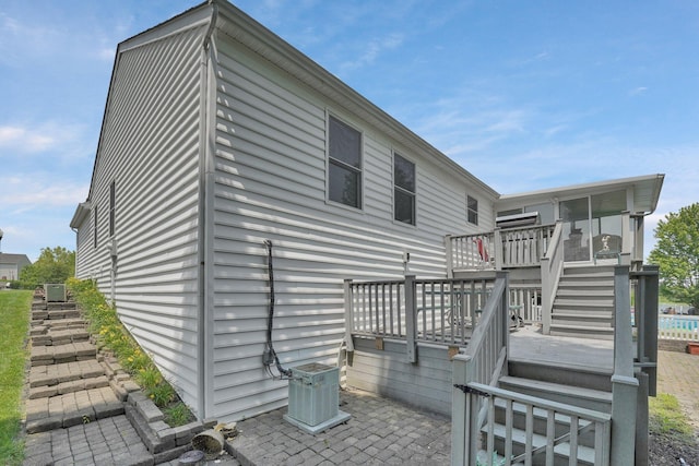 5405 Boucher Dr, Orient, OH 43146 - back of house featuring stairway, a deck, and a patio area
