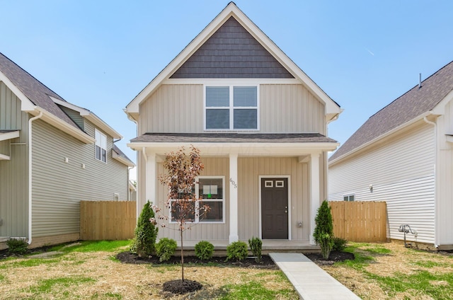 605 Frebis Ave, Columbus, OH 43206 - view of front facade featuring a porch