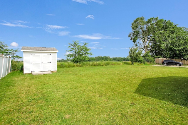159 Hathaway Rd, West Jefferson, OH 43162 - view of yard featuring a storage unit