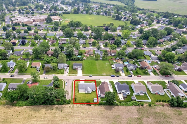 159 Hathaway Rd, West Jefferson, OH 43162 - aerial view of residential area featuring property parcel outlined