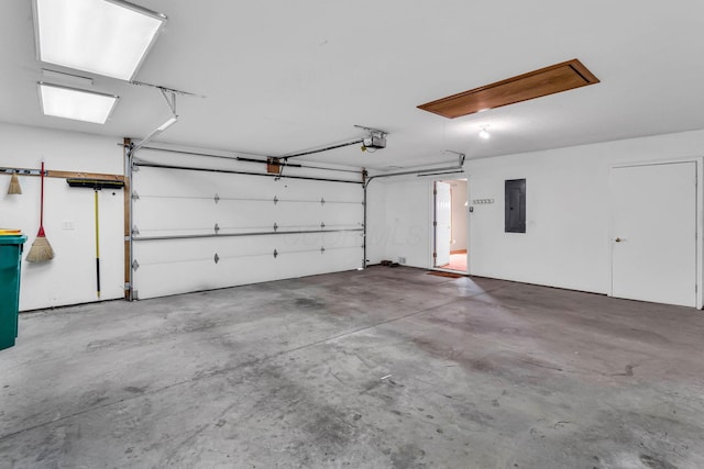 159 Hathaway Rd, West Jefferson, OH 43162 - garage featuring electric panel and a garage door opener