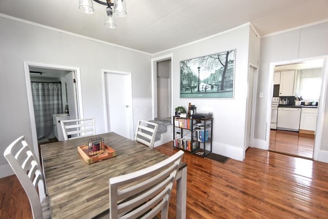 93 E 6th St, Fredericktown, OH 43019 - dining room with crown molding and wood finished floors