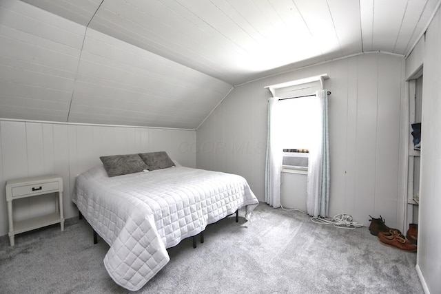 93 E 6th St, Fredericktown, OH 43019 - carpeted bedroom featuring lofted ceiling