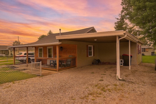 169 Myers Ave, Buckeye Lake, OH 43008 - back of property featuring a carport