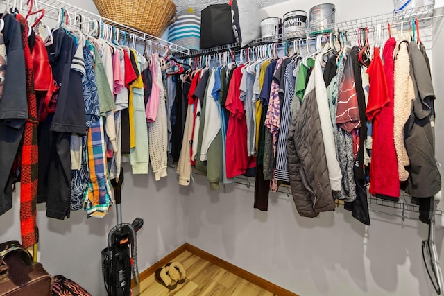 168 Thornapple Trl, Delaware, OH 43015 - walk in closet featuring wood finished floors