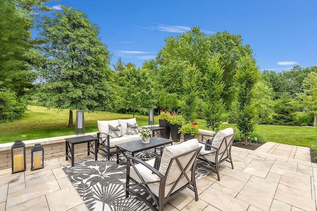 3017 Highland Woods Blvd, New Albany, OH 43054 - view of patio / terrace featuring an outdoor living space
