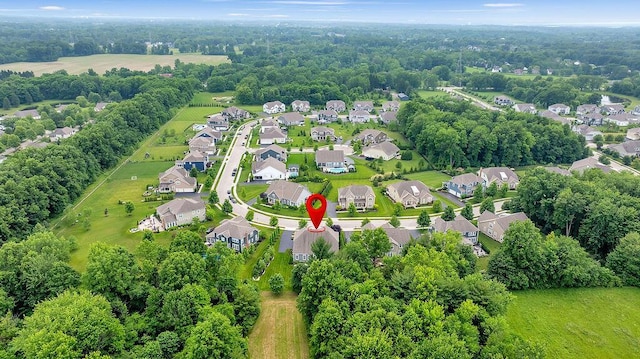 3017 Highland Woods Blvd, New Albany, OH 43054 - aerial overview of property's location with nearby suburban area