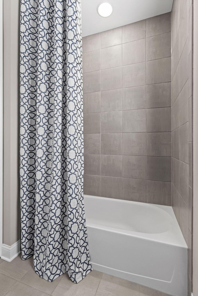 3017 Highland Woods Blvd, New Albany, OH 43054 - bathroom featuring tile patterned floors and shower / tub combo