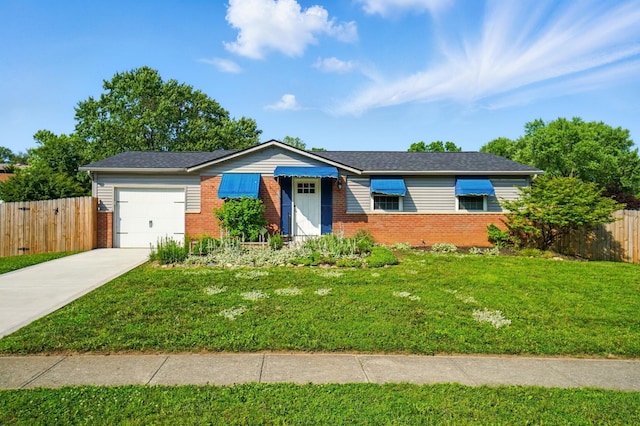 1574 River Bend Rd, Columbus, OH 43223 - ranch-style house with brick siding, an attached garage, and concrete driveway