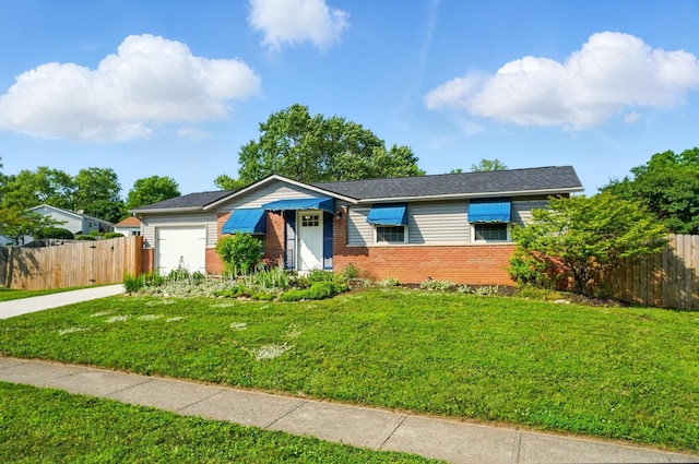 1574 River Bend Rd, Columbus, OH 43223 - ranch-style home featuring brick siding, a garage, and concrete driveway