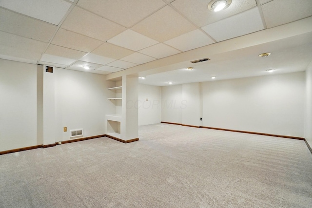 1574 River Bend Rd, Columbus, OH 43223 - finished below grade area with carpet and baseboards