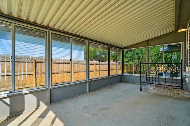 1574 River Bend Rd, Columbus, OH 43223 - unfurnished sunroom featuring lofted ceiling