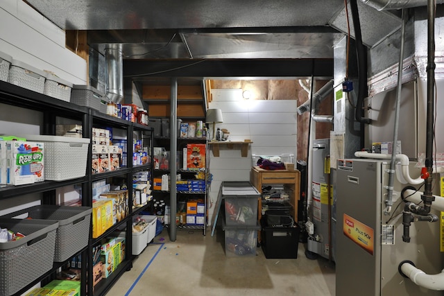 5983 Epernay Way, Galloway, OH 43119 - unfinished below grade area with gas water heater and heating unit