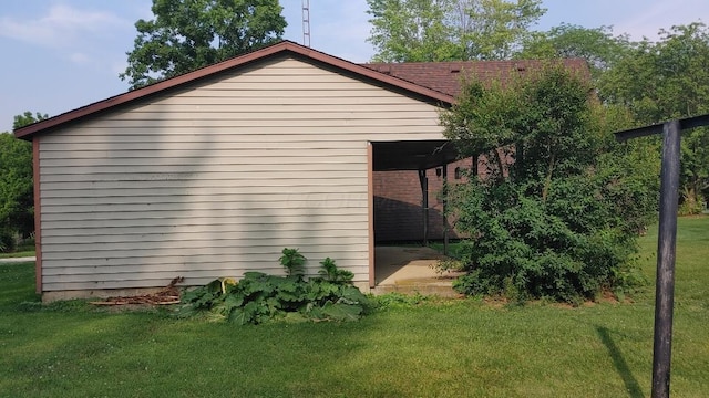 103 Center St, Waldo, OH 43356 - view of property exterior with a lawn