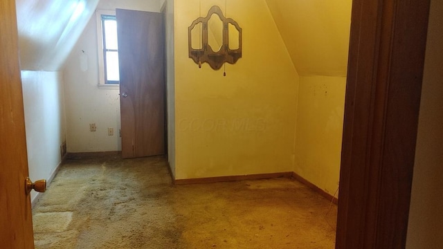 103 Center St, Waldo, OH 43356 - additional living space featuring lofted ceiling and carpet floors