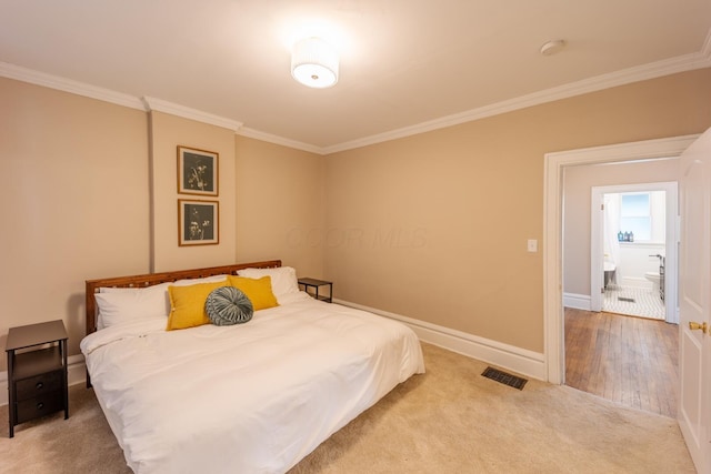 56 S Champion Ave, Columbus, OH 43205 - bedroom with crown molding and carpet floors