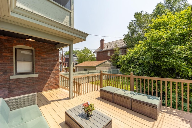 56 S Champion Ave, Columbus, OH 43205 - view of wooden deck