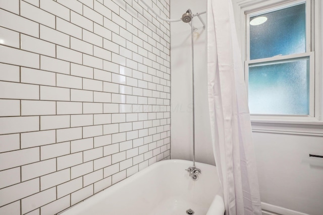 56 S Champion Ave, Columbus, OH 43205 - full bathroom featuring shower / bathtub combination with curtain