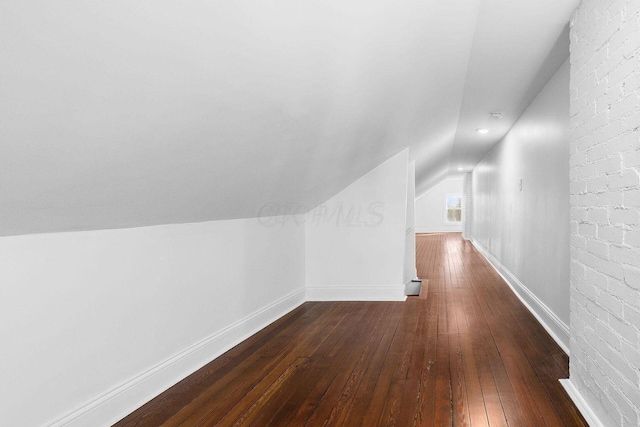 670-672 E Jenkins Ave, Columbus, OH 43207 - additional living space featuring vaulted ceiling and dark wood-type flooring