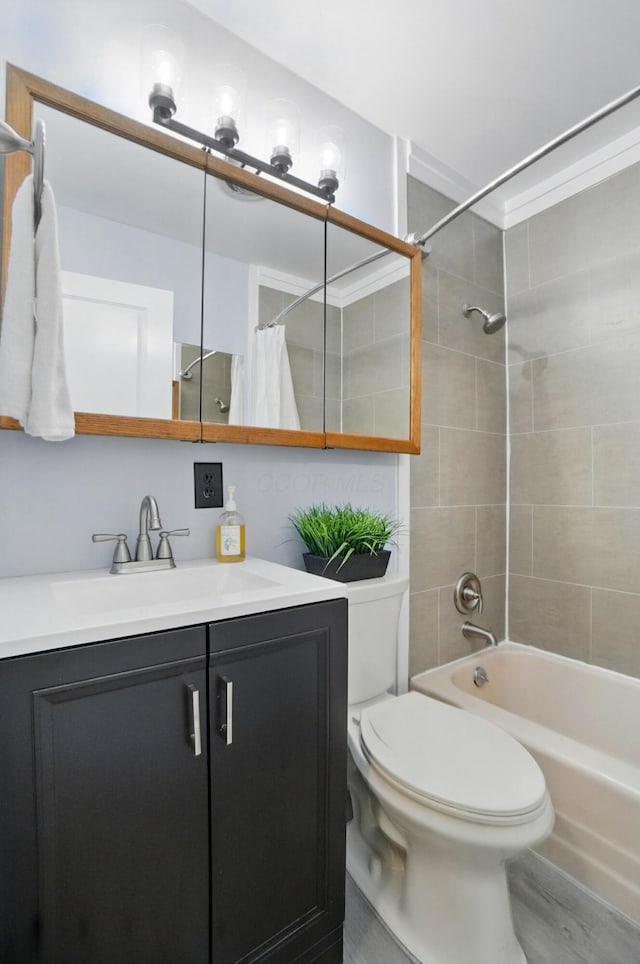 248 Grandview Ave, Delaware, OH 43015 - full bathroom with vanity and shower / bathtub combination with curtain