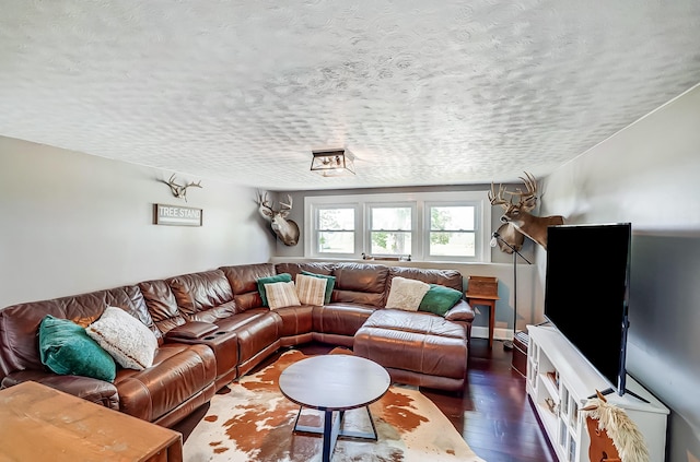 6997 State Route 734, Jamestown, OH 45335 - living room with a textured ceiling and wood finished floors