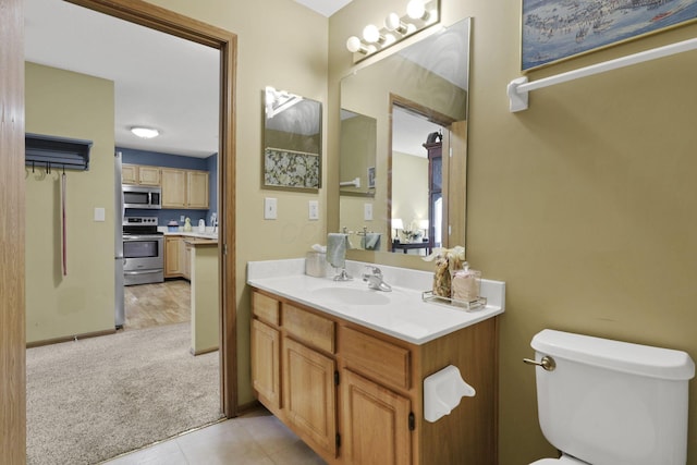 1104 Arbor Oaks Ln, Galloway, OH 43119 - bathroom with vanity and tile patterned floors