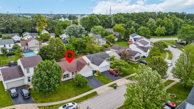 1344 Bluffton Ct, Columbus, OH 43228 - aerial perspective of suburban area