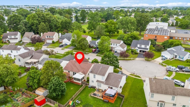 1344 Bluffton Ct, Columbus, OH 43228 - aerial perspective of suburban area