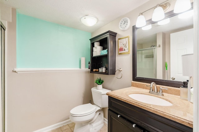 7484 Blue Fox Ln, Columbus, OH 43235 - full bathroom with a stall shower, vanity, and tile patterned floors
