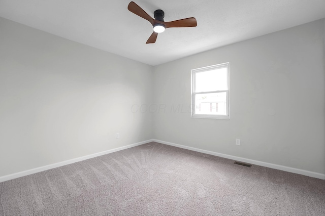 840 Pine Way Dr Unit D2, Columbus, OH 43085 - carpeted spare room featuring baseboards and ceiling fan