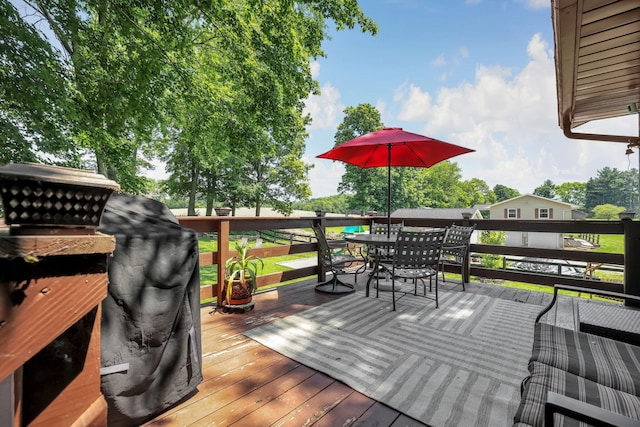 2542 Eckert Rd, Lexington, OH 44904 - deck featuring outdoor dining space and grilling area