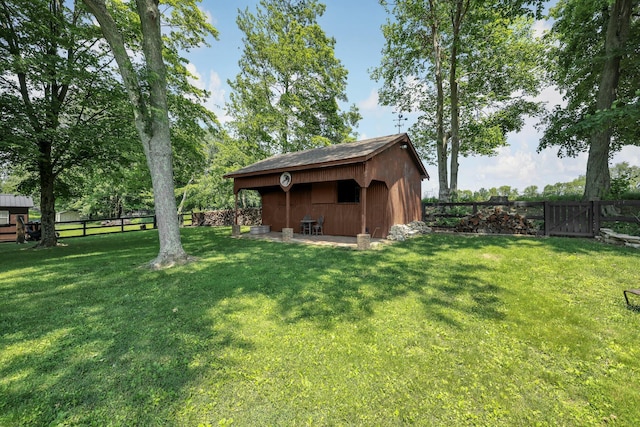 2542 Eckert Rd, Lexington, OH 44904 - fenced backyard with an outbuilding
