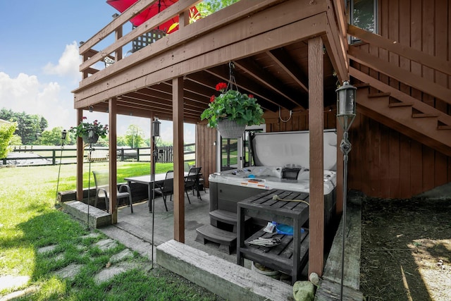 2542 Eckert Rd, Lexington, OH 44904 - wooden terrace featuring a patio area