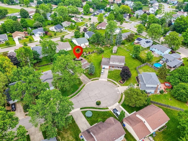 8621 Renford Ct, Powell, OH 43065 - aerial perspective of suburban area