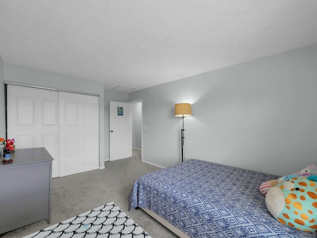 4809 King Albert Dr Unit 1A, Hilliard, OH 43026 - bedroom featuring carpet flooring, a closet, and attic access