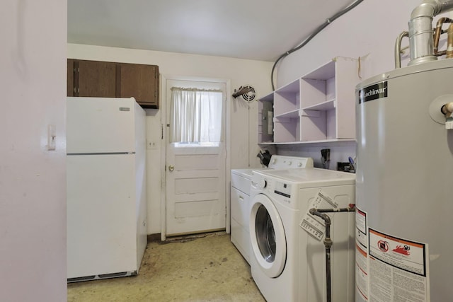 934-936 Kramer Ave, Columbus, OH 43212 - laundry room with gas water heater and washing machine and dryer