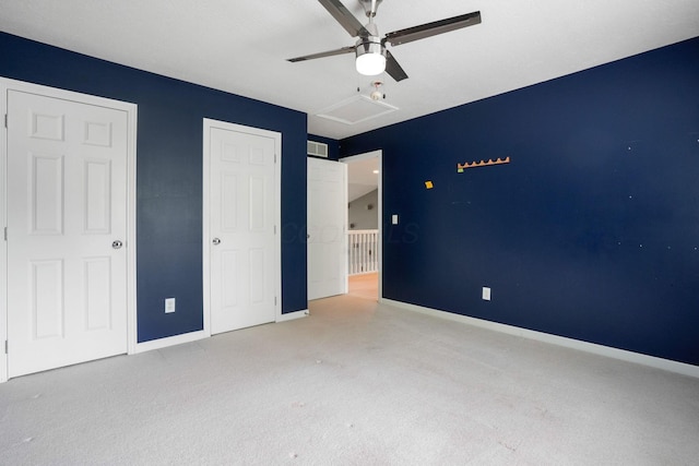 8020 Glenmore Dr, Powell, OH 43065 - unfurnished bedroom featuring carpet flooring and ceiling fan