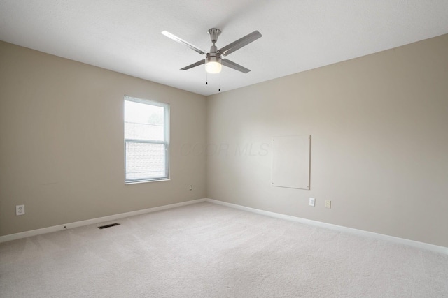 8020 Glenmore Dr, Powell, OH 43065 - spare room with a ceiling fan and light carpet