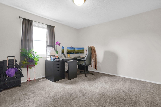 3101 Lewis Rd, Columbus, OH 43207 - carpeted office space featuring baseboards and a textured ceiling