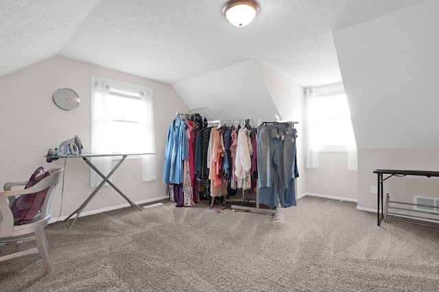 3101 Lewis Rd, Columbus, OH 43207 - walk in closet featuring lofted ceiling and carpet