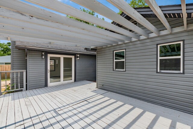 340 Danhurst Rd, Columbus, OH 43228 - wooden deck with a pergola