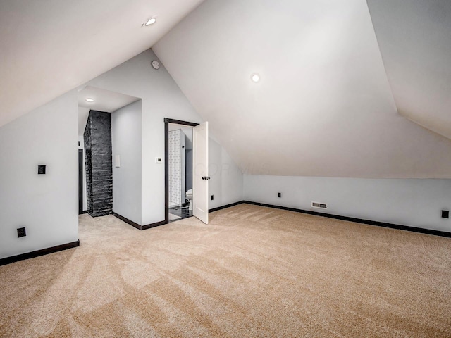 241 N 17th St, Columbus, OH 43203 - bonus room with vaulted ceiling and light carpet