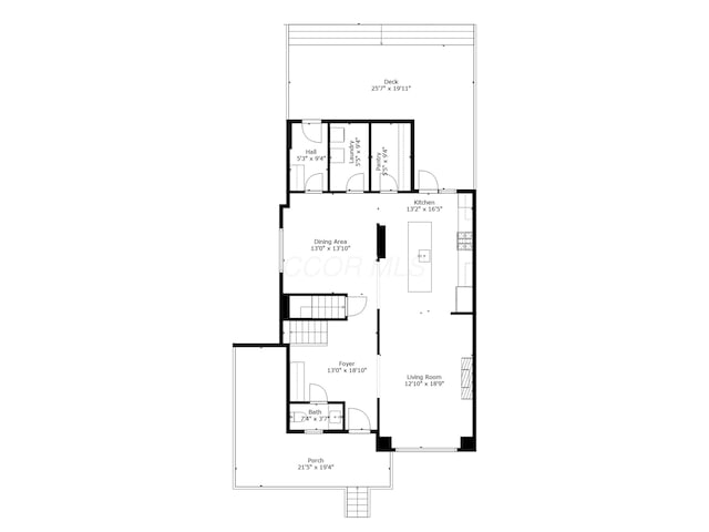241 N 17th St, Columbus, OH 43203 - view of floor plan / room layout