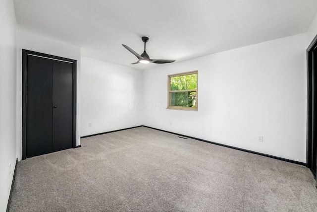 1908 Lost Valley Rd, Powell, OH 43065 - unfurnished bedroom with carpet floors and a ceiling fan