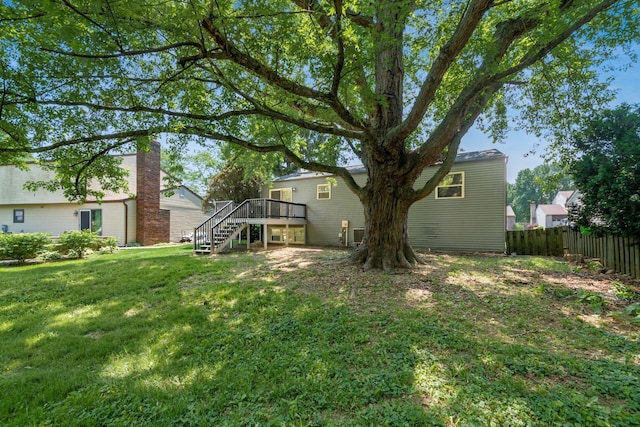 1908 Lost Valley Rd, Powell, OH 43065 - view of yard featuring stairs and a deck