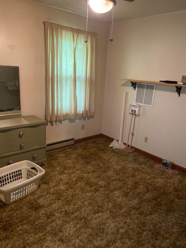 12170 Fairview Rd SE, Heath, OH 43056 - unfurnished bedroom featuring a baseboard radiator and carpet flooring