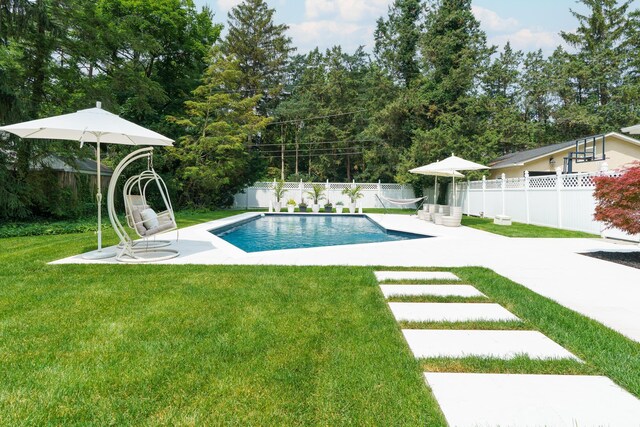 233 Preston Rd, Columbus, OH 43209 - view of pool with a fenced backyard and a patio