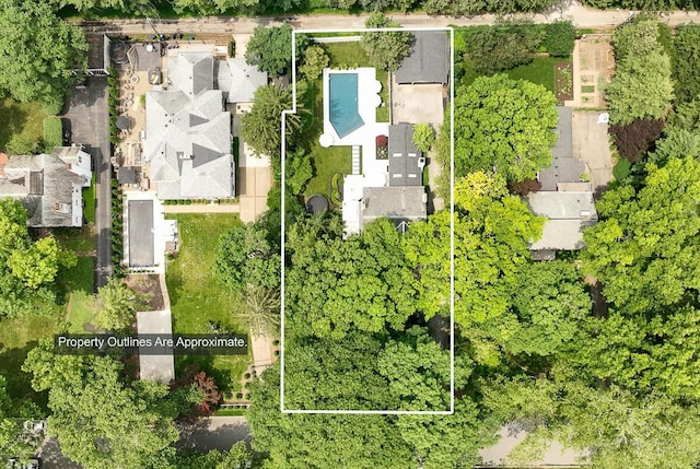 233 Preston Rd, Columbus, OH 43209 - aerial view of property and surrounding area featuring property parcel outlined